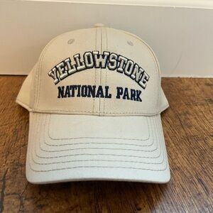 Yellowstone National Park Beige Hat Adjustable Cap Old Faithful 1872